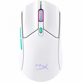 HP HyperX Pulsefire Haste 2 Core Gaming Mouse - Bluetooth - USB 2.0 Type A - Optical - 6 Button(s) - White - Wireless - 2.40 GHz - 32000 dpi - Symmetrical - 1 x AAA Battery Supported - 4.2 Day Battery Run Time 8R2E7AA
