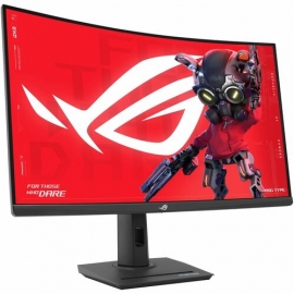 Asus ROG Strix XG32WCS USB Type-C Gaming Monitor - 32-inch (31.5 viewable) 2560x1440, Curved, 180Hz (Above 144Hz), 1ms (GTG), Fast VA, Extreme Low Motion Blur Sync, USB Type-C, FreeSync, DisplayWidget Center, tripod socket, HDR XG32WCS