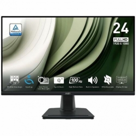 Msi Pro MP245G 24in FHD 100Hz IPS Business Monitor - 1920 x 1080 - HDMI VGA DisplayPort - Speakers - Tilt Adjustable - 100x100 VESA - Internal Power EPEAT Silver - 4 Years Warranty PRO MP245G