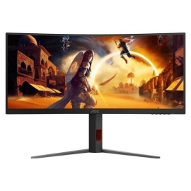 AOC CU34G4Z 34in 240Hz WQHD Fast VA Gaming Monitor 3440 x 1440 21:9 0.3ms 80m:1 Smart Contrast 400 Nits DP/HDMI HDR400 Tilt/Swivel/Height VESA 100x100mm CU34G4Z