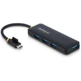StarTech.com StarTech.com 4-Port USB-C Hub, 5Gbps, USB-C to 4x USB-A, Bus Powered, Small Travel Mini Hub, USB 3.0 Expansion Hub, Portable - Connect up to four USB 3.0 devices to a laptop/PC with a single USB-C port; Support for 5Gbps; Supports hot-swappi