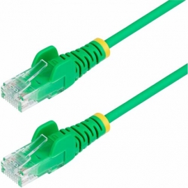 StarTech.com 10m Green Slim CAT6 Ethernet Cable, Snagless RJ45, UTP, LSZH, 28AWG Pure Bare Copper, Slim Network Patch Cord, Fluke Tested - Slim UTP Cat6 Cable supports 1Gbps and 100W PoE; Ideal for crowded installations; 36% slimmer for improved airflow;