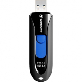 Transcend JetFlash 790 128 GB USB 3.0 Flash Drive - Black, Blue TS128GJF790K