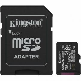 Kingston Canvas Select Plus 512 GB Class 10/UHS-I (U3) V30 microSDXC - 1 - 150 MB/s Read SDCS3/512GB