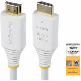 StarTech.com 1.83 m HDMI A/V Cable - 1 - Cable for Audio/Video Device, TV, Projector, ... - First End: 1 x HDMI 2.0 Digital Audio/Video - Male - Second End: 1 x HDMI 2.0 Digital Audio/Video - Male - 18 Gbit/s - Supports up to3840 x 2160, 2560 x 1440, 192