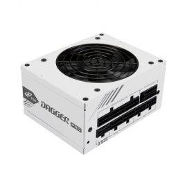 FSP 850W DAGGER PRO ATX 3.1 GOLD SFX MODULAR WHITE PSU, SUPPORTS PCIE 5.1 12V-2X6, FEATURES GOLD CERTIFICATION, JAPANESE CAPACITORS, AND SAFETY PROTECTIONS SDA2-850 GEN5 WHITE