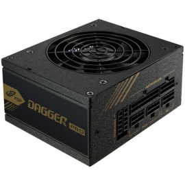 FSP 850W DAGGER PRO ATX 3.1 GOLD SFX MODULAR PSU, SUPPORTS PCIE 5.1 12V-2X6, FEATURES GOLD CERTIFICATION, JAPANESE CAPACITORS, AND SAFETY PROTECTIONS SDA2-850 GEN5