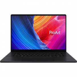 Asus ProArt P16 H7606 H7606WP-ME017X 16" Touchscreen Copilot+ PC Notebook - 4K - 60 Hz - AMD Ryzen AI 9 HX 370 - 64 GB - 1 TB SSD - Nano Black - AMD Chip - 3840 x 2400 - Windows 11 Pro - NVIDIA GeForce RTX 5070 with 8 GB, AMD Radeon 890M Graphics - Front