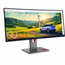 ThinkVision P34WD-40 34inch WQHD monitor IPS 3440x1440 21:9 3800R Curvature DP HDMI USB-C 5x USB 3.0 USB-C Power Delivery up to 140W Integrated Speaker Tilt Swivel Height adjustable Cables included 3Y 64ADGAR1AU