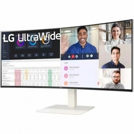 LG Ultrawide 38WR85QC-W 38" Class WQHD Curved Screen LCD Monitor - 21:9 - White - 37.5" Viewable - Nano In-plane Switching (Nano IPS) Technology - 3840 x 1600 - 1.07 Billion Colors - FreeSync Premium Pro/G-sync Compatible - 450 cd/m² - 1 ms - Speakers -