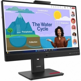 Lenovo ThinkVision T24D-4v 23.8in IPS 1920x1080 1x HDMI 2.1 TMDS 1x DP 1.4 1x DP 1.4 Out 1x USB-C Cam Mic Spk Tilt Swivel Pivot Height Adj Stand1x USB-C 3x USB-A 1x USB-C 3Y Warranty 64B7UAR1AU