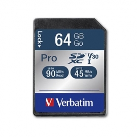 Verbatim Pro SDXC 64GB UHS-l 47022