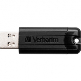Verbatim PinStripe 32 GB USB 3.0 Flash Drive - Black - 2 Year Warranty 66775