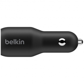 Belkin 36 W Auto Adapter - USB - For USB Type C Device - 12 V DC Input - 5 V DC Output CCB002BTBK
