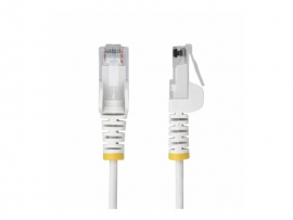 Startech StarTech.com 3m White Slim CAT6 Ethernet Cable, Snagless, 28AWG, LSZH, LTW N6PAT300CMWHS