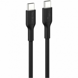 Belkin BoostCharge Pro 2 m USB-C Data Transfer Cable - 1 / Pack - Cable for Smartphone, iPhone, MacBook, MacBook Pro - Black CAB023FQ2MBK