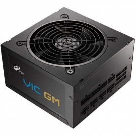 FSP 750W VIC GM ATX 3.1 GOLD MODULAR BLACK PSU, SUPPORTS PCIE 12V-2X6, BLACK FLAT MODULAR CABLES, DC-DC MODULE , AND SAFETY PROTECTIONS VIC-750GM