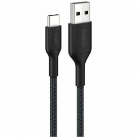 Belkin BoostCharge Pro 1 m USB-C/USB-A Data Transfer Cable - Black CAB022FQ1MBK