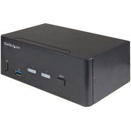 StarTech.com KVM Switchbox - TAA Compliant - 2 Computer(s) - 1 Local User(s) - 3840 x 2160 - 10 x USB - 6 x HDMI - Desktop SV231DHU34K6