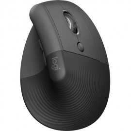 Logitech Lift Mouse - Bluetooth - USB - Optical - 6 Button(s) - Graphite - Wireless - 4000 dpi - Scroll Wheel - Small/Medium Hand/Palm Size 910-006479
