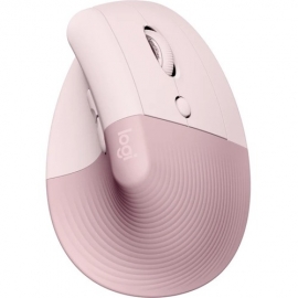 Logitech Lift Mouse - Bluetooth - USB - Optical - 6 Button(s) - Rose - Wireless - 4000 dpi - Scroll Wheel - Small/Medium Hand/Palm Size 910-006481