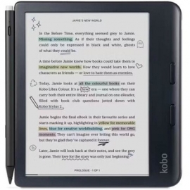Kobo Libra Color 7" + Style 2 Pen eReader - Black N428-AZ-BK-S-BU