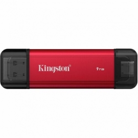 Kingston 1 TB Portable Solid State Drive - External - Notebook, Desktop PC, Smartphone Device Supported - USB 3.2 (Gen 2) Type A, USB 3.2 (Gen 2) Type C - 1050 MB/s Maximum Read Transfer Rate - 5 Year Warranty SPSD/1TB