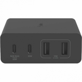 Belkin BoostCharge Pro 108 W AC Adapter - Universal Adapter - USB - USB Type-C - For MacBook Pro, iPhone - Black WCH010AUBK