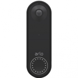Arlo Essential Wireless Video Doorbell - HD Video with HDR - Night Vision - Direct Wi-Fi Connection - Two-Way Audio - 180 Degree Viewing Angle - Black AVD2001B-100AUS