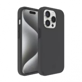 Incipio Duo Case for Apple iPhone 15 Pro Smartphone - Soft-touch Texture - Black - Soft-touch - Bump Resistant, Drop Resistant, Impact Resistant, Bacterial Resistant, Scratch Resistant, Smudge Resistant IPH-2119-BLK