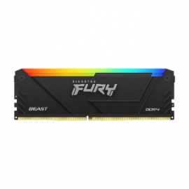 Kingston FURY Beast RAM Module - 16 GB (2 x 8GB) - RGB - DDR4-3200/PC4-25600 DDR4 SDRAM - 3200 MHz - CL16 - 1.35 V - Retail - Non-ECC - Unbuffered - 288-pin - DIMM KF432C16BB2AK2/16