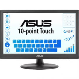 Asus VT168HR 16" Class LCD Touchscreen Monitor - 16:9 - 5 ms GTG - 15.6" Viewable - Projected Capacitive - 1366 x 768 - WXGA - Twisted nematic (TN) - 262k - 220 cd/m² - LED Backlight - HDMI - VGA - Black - TCO Certified Displays - 3 Year VT168HR