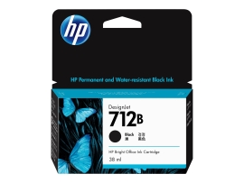 HP 712B 38ML Black Designjet Ink Cartridge - T230/T250/T650/Studio IMHP712B28