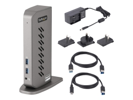 Startech.Com USB-C USB-A Hybrid 4K Dock, Dual Display, HDMI(2),DP(2),USB(6), No Pd, 3YR DK30A2DHU