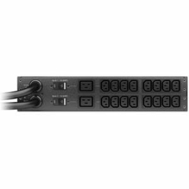APC Netshelter Rack Automatic Transfer Switch, 2U, 32A, 230V, 2 Iec 309 In, 16 C13, 2 C19 Out, 50/60 Hz AP4424