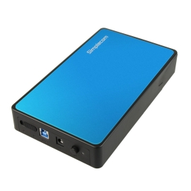 Simplecom SE325 Tool Free 3.5" Sata Hdd To USB 3.0 Hard Drive Enclosure Blue SE325-BL