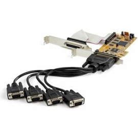 StarTech.com 8-Port PCI Express RS232 Serial Adapter Card, PCIe To DB9 Controller 16C1050 Uart, Low Profile, 15kV Esd, Windows Only, Taa - 8-Port PCI Express RS232 Serial Adapter Card 16C1050 Uart 15kV Esd; Low Profile - Bi-directional Speed 921.6Kbps/po