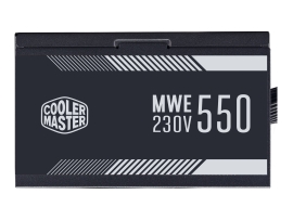 Cooler Master Mwe 550W 80+ White, Atx, 120MM Fan, Black Flat Cable, 3YR Wty MPE-5501-ACABW-AU