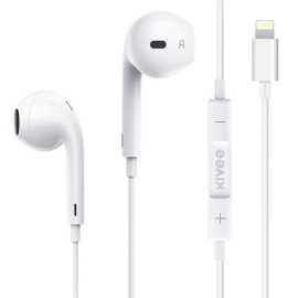 Kivee MT30 Half In Ear Hi-Fi Stereo Earphone 1.2M White ELEKIVMT30