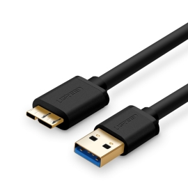 Ugreen USB 3.0 A Male To Micro USB 3.0 Male Cable - Black 2M (10843) ACBUGN10843