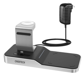 Choetech T316 4-in-1 Wireless Charging Station For IPhone/Apple Watch/iPod And All Qi Wireless Cell Phones ELECHOT316