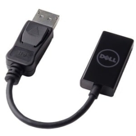 Dell DisplayPort (M) To HDMI (F) 2.0 (4K) - First End: 1 X DisplayPort Digital Audio/Video - Male - Second End: 1 X HDMI 2.0 Digital Audio/Video - Female - Supports Up To3840 X 2160 492-BCBE