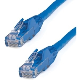StarTech 7.5m CAT6 Ethernet Cable - Blue Snagless Gigabit - 100W PoE Utp 250Mhz Category 6 Patch Cord Ul Certified Wiring/TIA - 7.5m Blue CAT6 Ethernet Cable Delivers Multi Gigabit 1/2.5/5Gbps & 10Gbps Up To 160ft - 250Mhz - 24 Awg Stranded 100% Copper U