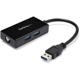 StarTech.com Gigabit Ethernet Adapter For Pc - 10/100/1000Base-T - Desktop - USB 3.0 - 3 Port(s) - 1 - Twisted Pair USB31000S2H