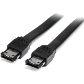 StarTech.com Shielded External ESATA Cable - Cable For Notebook, Storage Device, Desktop Computer - First End: 1 X 7-pin ESATA - Male - Second End: 1 X 7-pin ESATA - Male - 6 Gbit/s - Shielding - Black ESATA6