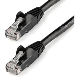 StarTech 1.5m CAT6 Ethernet Cable - Black Snagless Gigabit - 100W PoE Utp 250Mhz Category 6 Patch Cord Ul Certified Wiring/TIA - 1.5m Black CAT6 Ethernet Cable Delivers Multi Gigabit 1/2.5/5Gbps & 10Gbps Up To 160ft - 250Mhz - 24 Awg Stranded 100% Copper