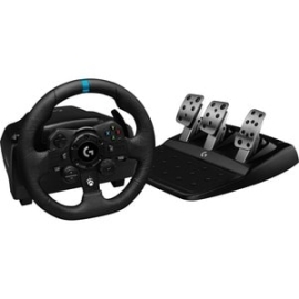 Logitech G923 Gaming Steering Wheel - Cable - USB - Xbox One, Pc, Xbox Series X, Xbox Series S, PlayStation 4, PlayStation 5 - Black 941-000161