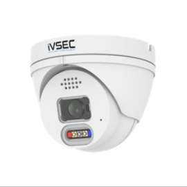 Ivsec | NC319XB | LX-Series Turret Ip Camera, 8MP, 2.8mm Fixed Lens, 15FPS, PoE, IP66, LED Alert, 2 Way Audio IVNC319XB