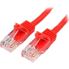 StarTech.com 7m Red Cat5e Patch Cable With Snagless RJ45 Connectors - Long Ethernet Cable - 7 M Cat 5e Utp Cable - Make Fast Ethernet Connections With PoE Support - 7m Cat5e Patch Cable / Cat 5 Ethernet Cord / Cat5e Network Cable / Cat5e Utp Cable / Long