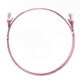 0.5m CAT6 Ultra Thin Lszh Ethernet Network Cable | Pink 004.004.7002